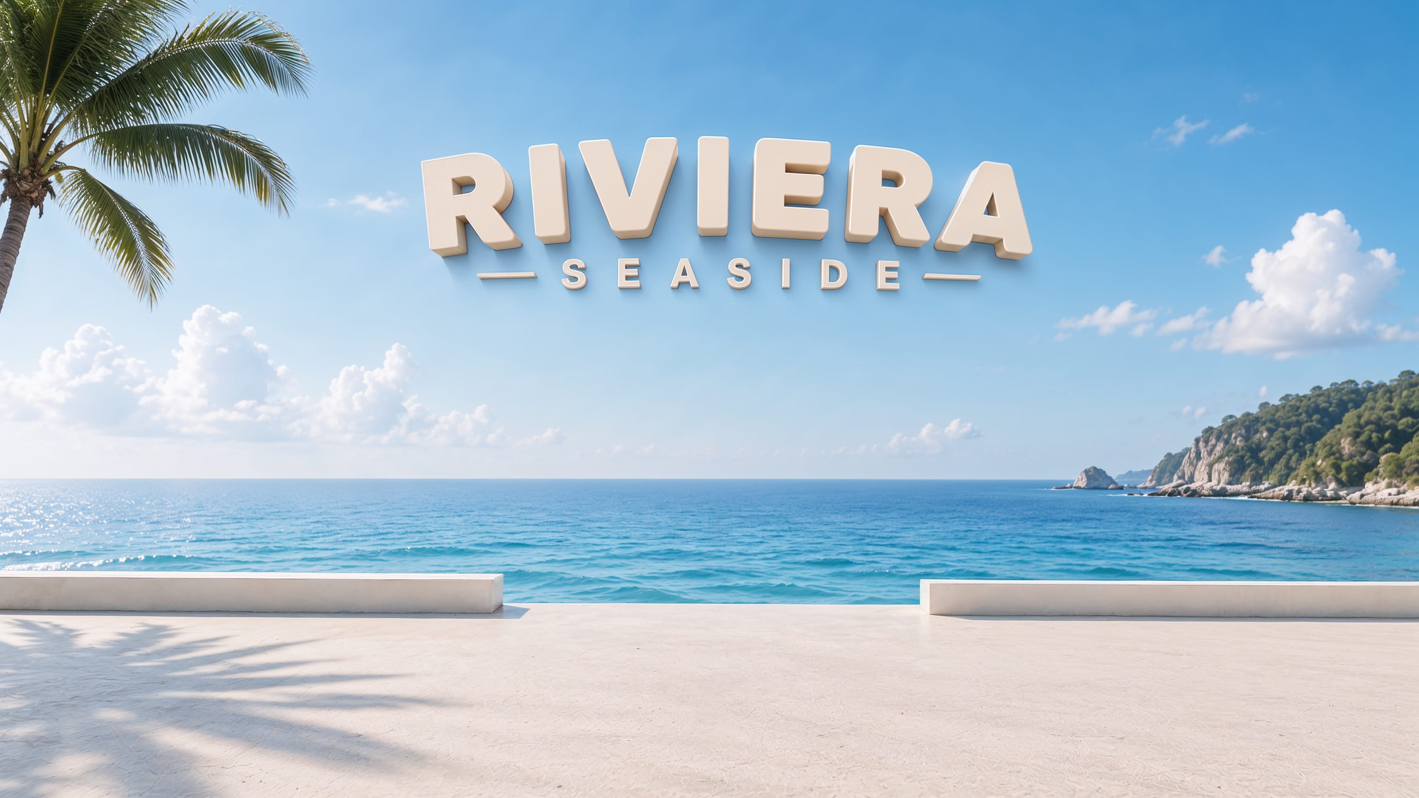 Riviera Seaside Background
